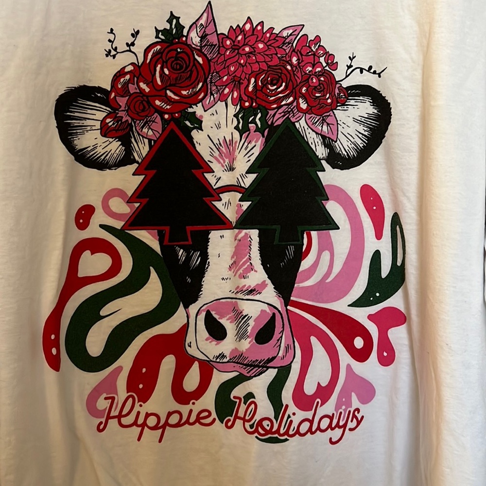 Hippie Cow Hippie Holiday tee sz 2xl